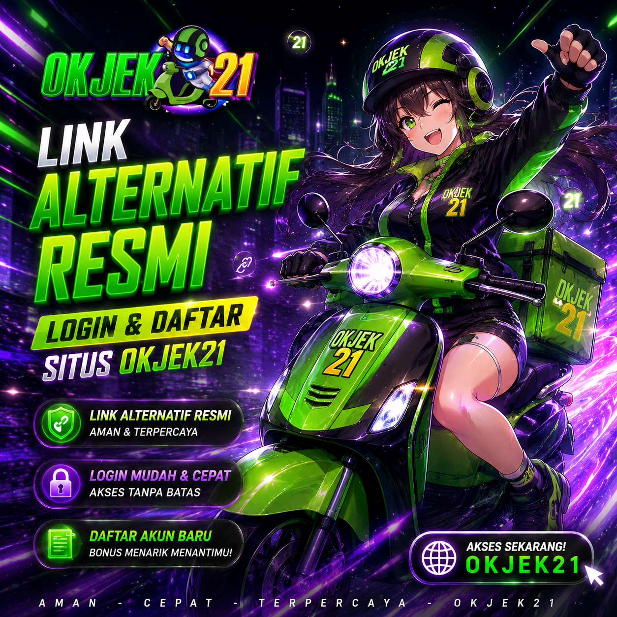 OKJEK21 Login Link Resmi Akun Premium